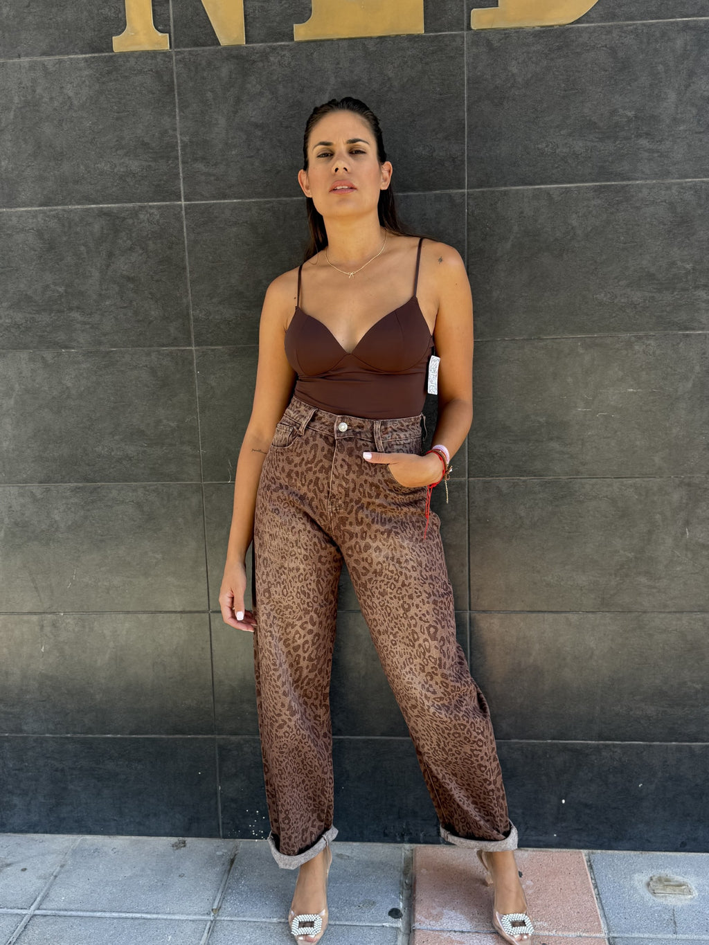 VAQUERO MOM FIT ANIMAL PRINT