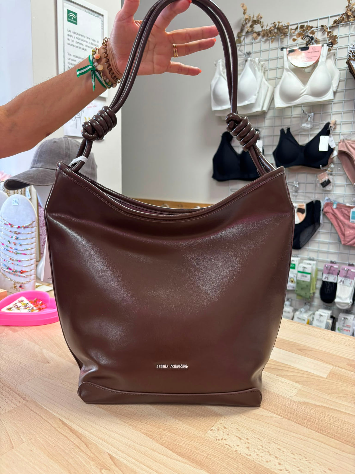 BOLSO CHOCOLATE POLIPIEL