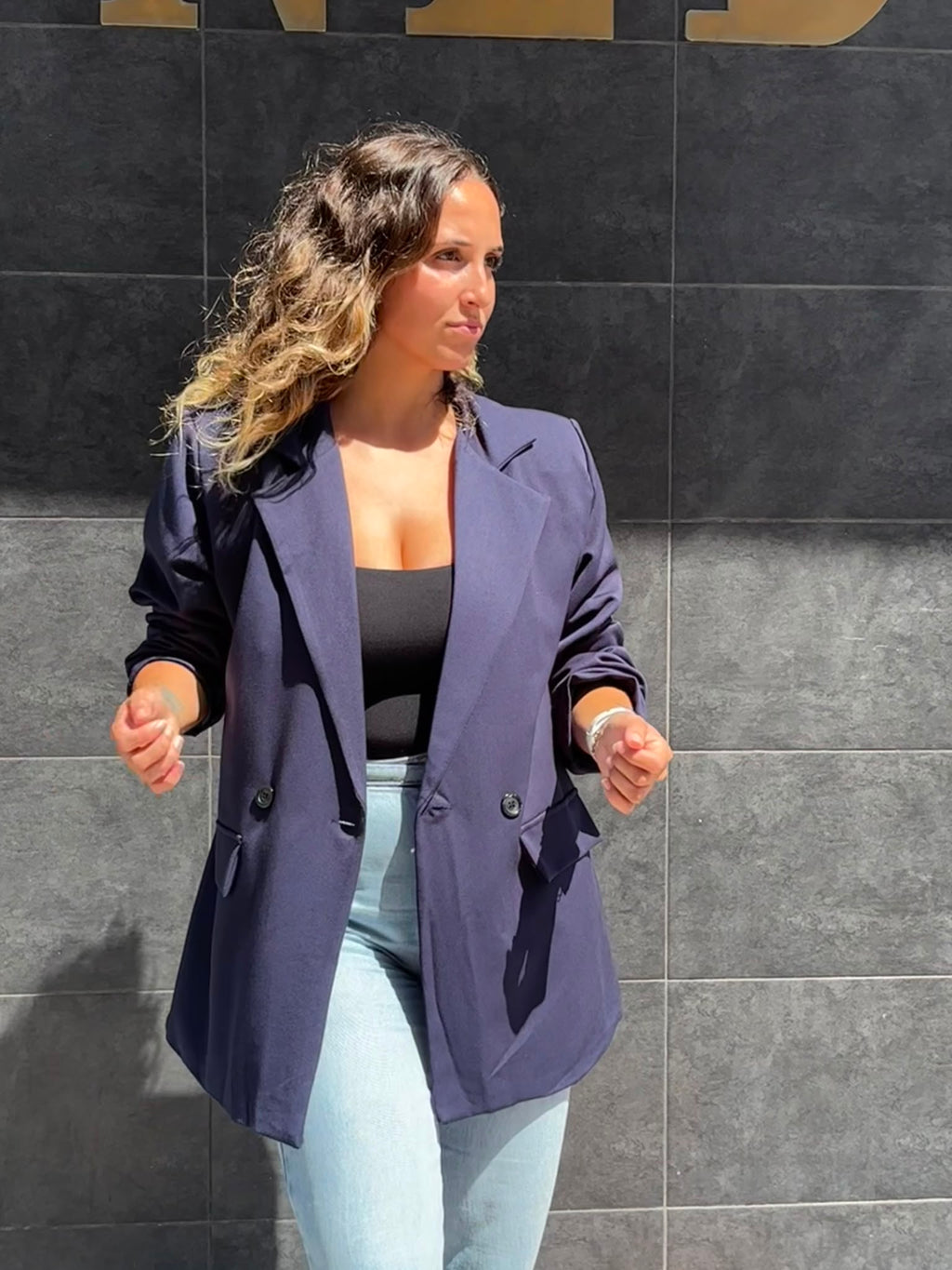 BLAZER OVERSIZE ABOTONADA