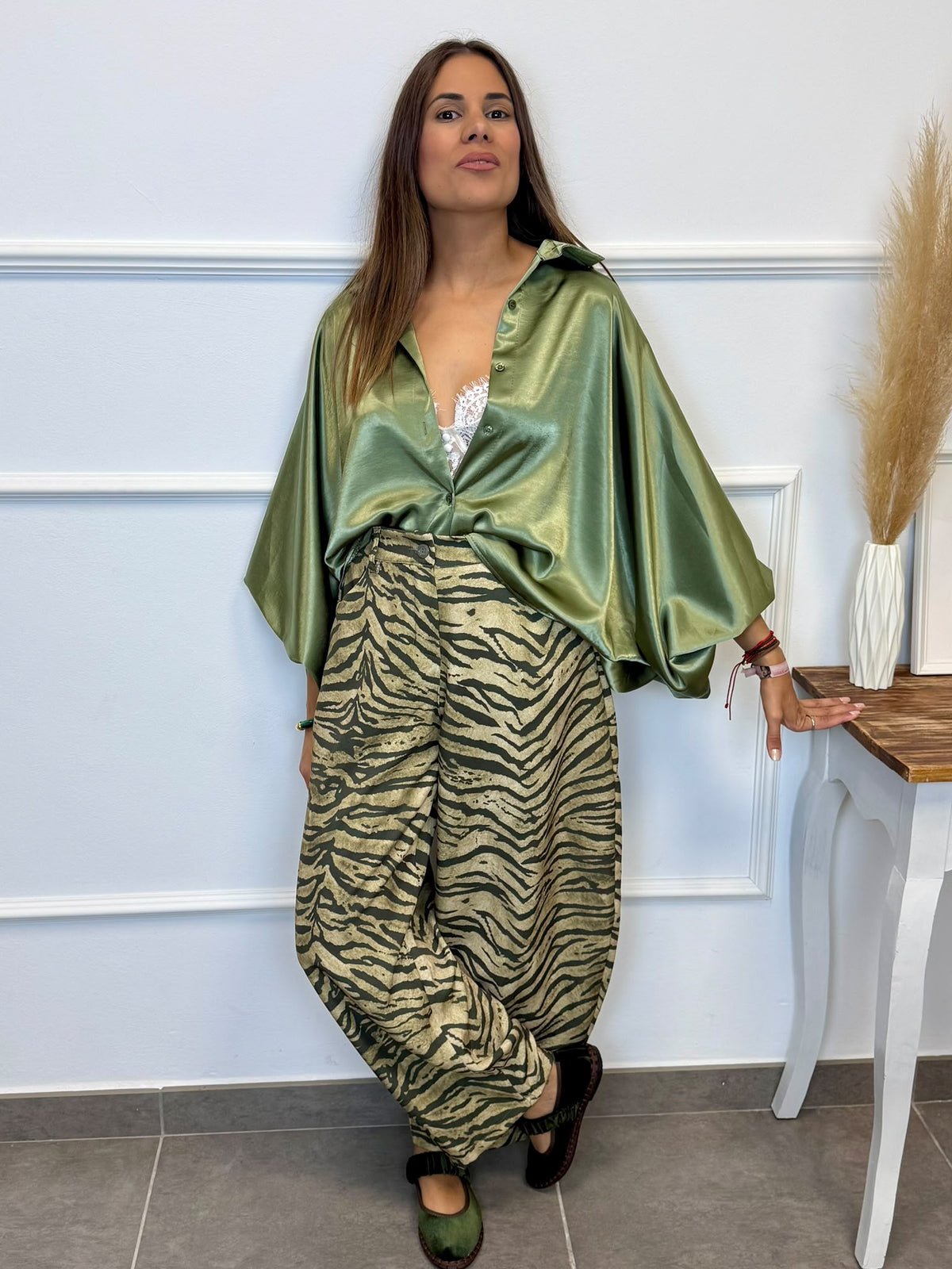 PANTALÓN GLOBO ESTAMPADO