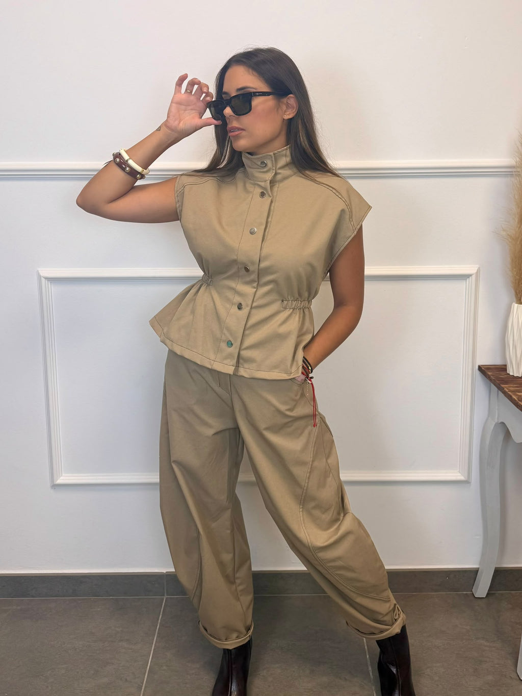 CONJUNTO TELA GABARDINA