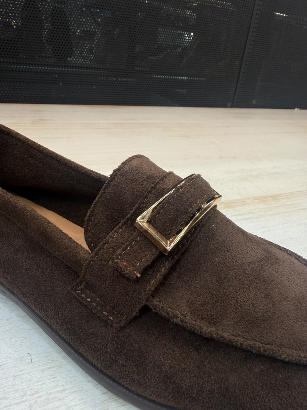 MOCASÍN PIEL DE ANTE CHOCOLATE