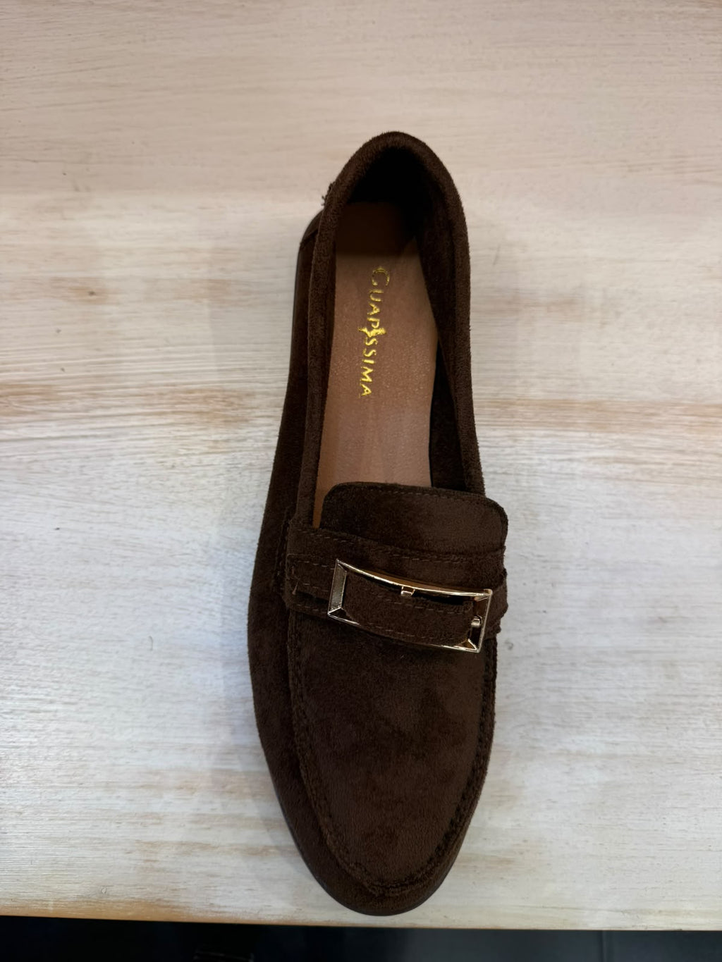 MOCASÍN PIEL DE ANTE CHOCOLATE